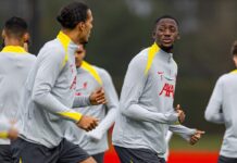 Ibrahima Konate trains with 23-man Liverpool squad spotted for Leverkusen clash – Liverpool FC