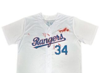 Texas Rangers to give away bloodstained Nolan Ryan tribute jersey