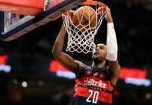 Wizards’ Alex Sarr out about 2 weeks with hamstring strain