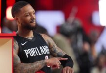 Lillard returns to win record-tying third 3-point shootout