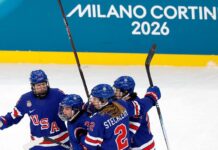 Olympic hockey arena to lighten color of boards after feedback