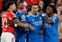 Madrid’s Vinícius Júnior reports racist abuse by Benfica player