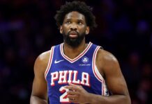 Embiid to miss 76ers’ game vs. Hawks due to a sore shin