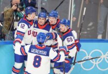 U.S. men’s hockey routs Slovakia, into gold-medal game vs. Canada