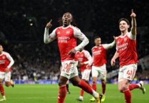 Arsenal answer title pressure with resounding derby win at Spurs