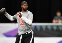 Shedeur Sanders gifts Todd Monken porcelain horse head for birthday