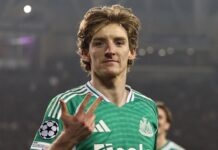 Anthony Gordon told to put Arsenal transfer rumour ‘out of your brain’