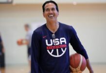 Erik Spoelstra: Kevin Durant playing in ’28 Olympics would be ‘incredible’