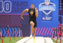 Taylen Green, top-10 QB prospect, sets several combine records