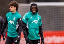 Jeremie Frimpong returns but Florian Wirtz worry: 22 Liverpool players train