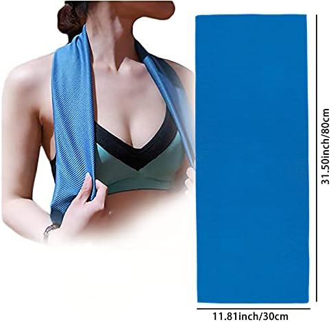 Ponpon 10pcs Cooling Towel Ice Towel Cooling Towels for Neck and Face Microfiber Cooling Towel for Gym, Travel, Yoga, Camping, Running, Outdoor Sport (10 Colors) - Image 3
