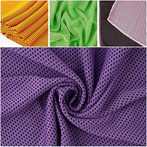 Ponpon 10pcs Cooling Towel Ice Towel Cooling Towels for Neck and Face Microfiber Cooling Towel for Gym, Travel, Yoga, Camping, Running, Outdoor Sport (10 Colors) - Image 6