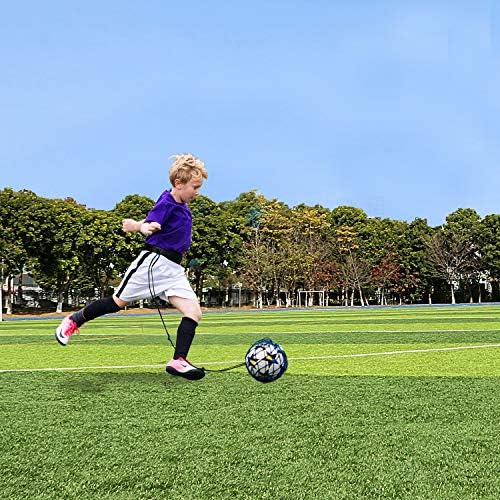 PodiuMax Hands-Free Soccer Kick/Throw Trainer, New Ball Locked Net Design, Adjustable Waist Belt & Cord Suit for All Levels (Fits Ball Size 3, 4, 5) - Image 7