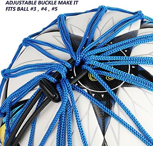 PodiuMax Hands-Free Soccer Kick/Throw Trainer, New Ball Locked Net Design, Adjustable Waist Belt & Cord Suit for All Levels (Fits Ball Size 3, 4, 5) - Image 3