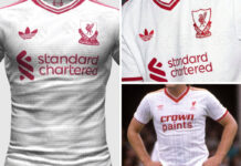 New Liverpool Adidas away kit leaked: 80s throwback and ticket stub design