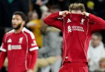Another late goal is Liverpool’s undoing in loss to last-place Wolves