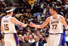 Luka Doncic, Austin Reaves dispatch Knicks sans LeBron James