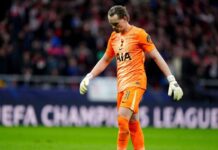 Stats behind Spurs GK Kinsky’s shocking early sub off vs. Atlético