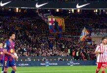Barcelona welcome more fans, singing section back to Camp Nou