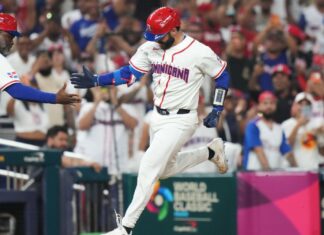 Dominican Republic’s Austin Wells hits 3-run home run in 10-0 win