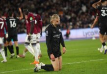 Erling Haaland is in a slump, and it has cost Man City the title