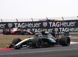 Chinese Grand Prix live: Latest updates as Antonelli and Russell lead 1-2 ahead of exciting Ferrari battle