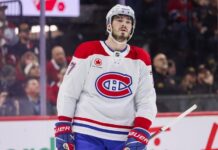 Canadiens’ Dach exits after high hit from Ducks’ Viel