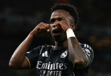 Madrid’s Vinícius says crying celebration aimed at City fans