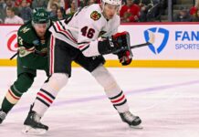 Blackhawks scratch Louis Crevier, Andrew Mangiapane with injuries