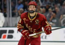Bruins sign top prospect James Hagens to AHL deal