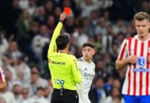 Real Madrid’s Fede Valverde gets 1-match ban for red card in derby