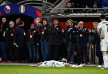 Ireland’s Sammie Szmodics out of hospital after collision against Czechia
