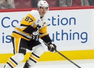 Sidney Crosby leaves Penguins’ win with lower-body injury