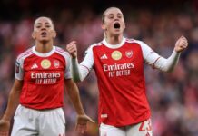 Alessia Russo nets hat trick as Arsenal thrash Tottenham