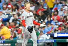 Nationals’ Joey Wiemer ties record before on-base streak ends