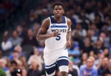 ‘Nature calls’: Anthony Edwards misses tipoff in return