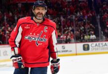 Alex Ovechkin scores twice, hitting 30 goals for 20th season, as Caps win