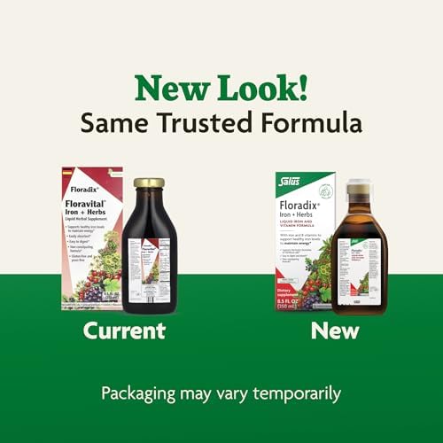 Floradix Iron & Herbs - Liquid Herbal Supplement for Energy Support - Iron Supplement with Vitamin C & Vitamin B Complex - for Men & Women - 8.5 fl oz - Image 10