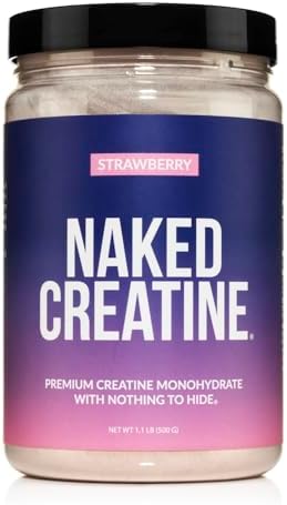 NAKED Creatine - Strawberry Flavored Creatine Monohydrate - Real Strawberry Powder, No Additives, Muscle Growth, Vegan, Non-GMO, Gluten Free, Soy Free - 45 Servings - Image 2