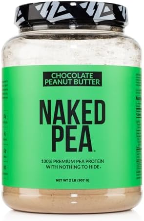 NAKED Pea - Chocolate Peanut Butter Protein from US & Canadian Farms, Organic Cocoa, Organic Coconut Sugar - No GMO, No Soy, and Gluten Free, Aid Growth and Recovery - 21 Servings - Image 2