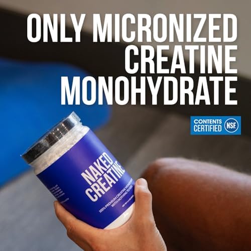 NAKED Pure Micronized Creatine Monohydrate – 200 Servings, 1,000g Bulk – NSF Certified, Vegan, Non-GMO, Gluten & Soy Free - Muscle Building, Strength Training, Gym & Fitness Supplement - Image 7