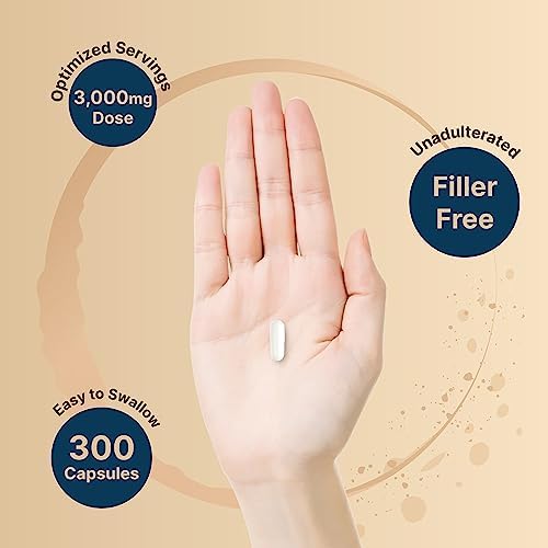 Creatine Monohydrate Capsules 3,000mg Per Serving, 300 Count | Micronized, Unflavored Creatine Pills | Pre-Workout & Muscle Strength Support | Easy to Swallow, Filler-Free | 50 Servings - Image 6