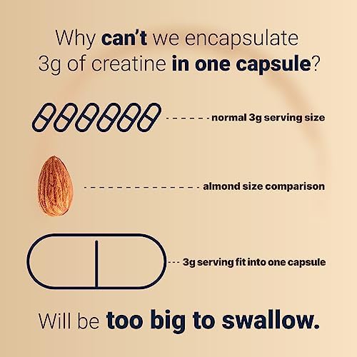 Creatine Monohydrate Capsules 3,000mg Per Serving, 300 Count | Micronized, Unflavored Creatine Pills | Pre-Workout & Muscle Strength Support | Easy to Swallow, Filler-Free | 50 Servings - Image 5