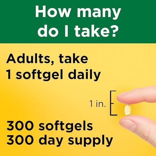 Nature Made Vitamin D3 1000 IU (25 mcg), Vitamin D Supplement for Bone, Teeth, Muscle and Immune Health Support, 300 Softgels, 300 Day Supply - Image 5