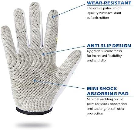 Kids Half Long Finger Climbing Gloves for Age 1-10 Boys Girls Gymnastics Monkey Bars, Good Grip Control Gloves for Scooter Balance Boards Biking Fishing Outdoor Sports - Image 3