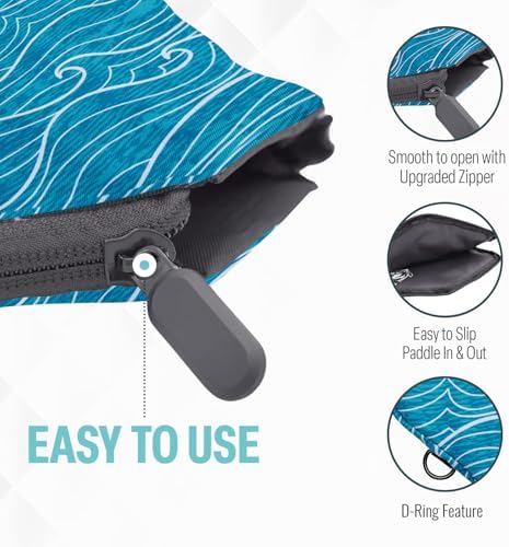 Palms-O-Aces Pickleball Paddle Cover | Canvas Padded Pickleball Paddles Sleeve with Zipper | Lightweight Protective Paddle Case for Standard Paddles | Paddle Cover Accessory - Image 5