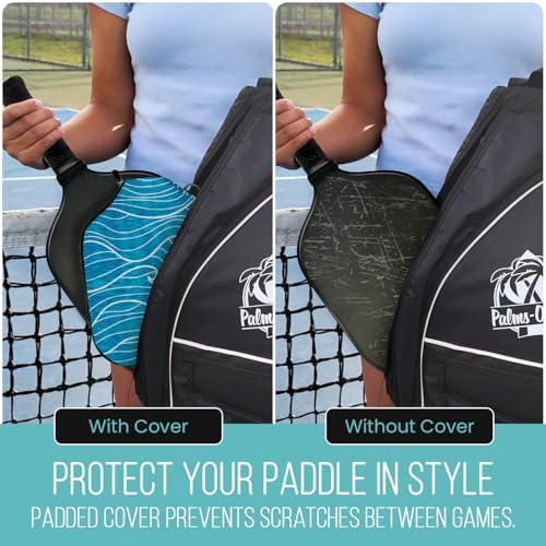 Palms-O-Aces Pickleball Paddle Cover | Canvas Padded Pickleball Paddles Sleeve with Zipper | Lightweight Protective Paddle Case for Standard Paddles | Paddle Cover Accessory - Image 6