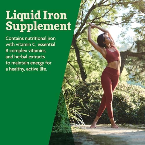 Floradix Iron & Herbs - Liquid Herbal Supplement for Energy Support - Iron Supplement with Vitamin C & Vitamin B Complex - for Men & Women - 8.5 fl oz - Image 5
