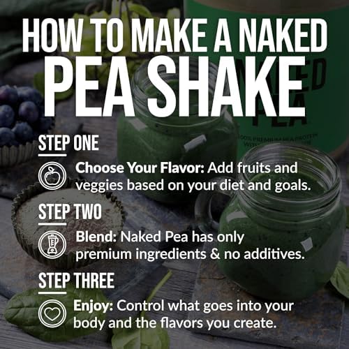 NAKED Pea - Chocolate Peanut Butter Protein from US & Canadian Farms, Organic Cocoa, Organic Coconut Sugar - No GMO, No Soy, and Gluten Free, Aid Growth and Recovery - 21 Servings - Image 6
