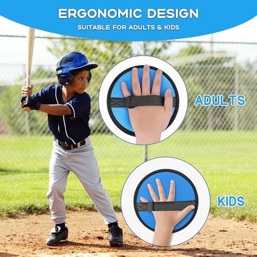 Toss and Catch Soft Sticky Ball Game Set for Kids 3-5, Toddler Baseball Glove Paddle Pads Catch Tennis Ball Sports Toys Indoor, Sticky Catcher Mitt with Softball Play Catching Beginner Set - Image 5